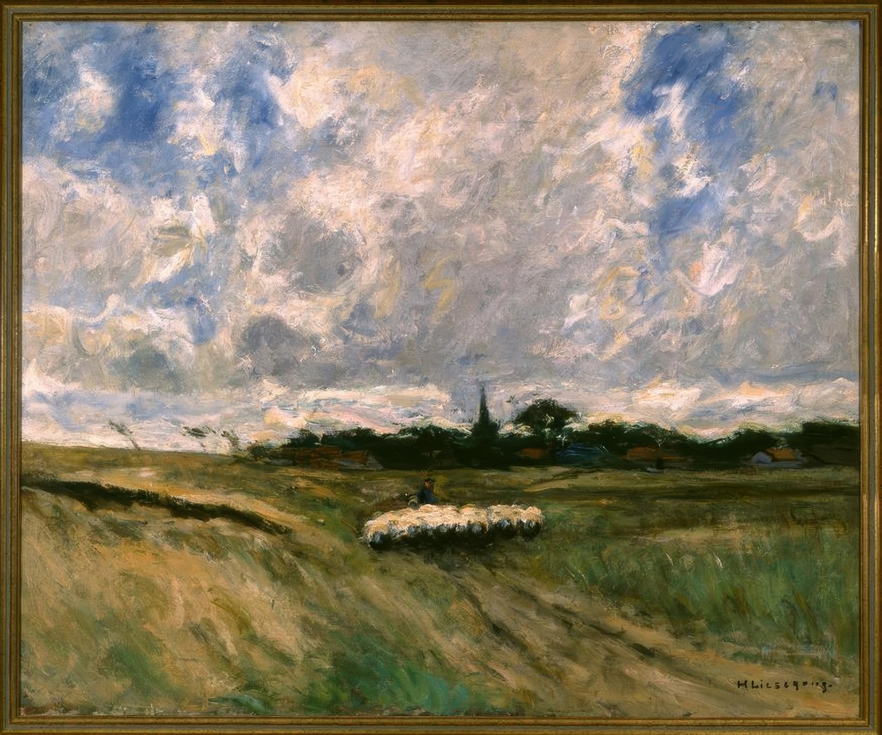Koyun sürüsü by Helmuth Liesegang