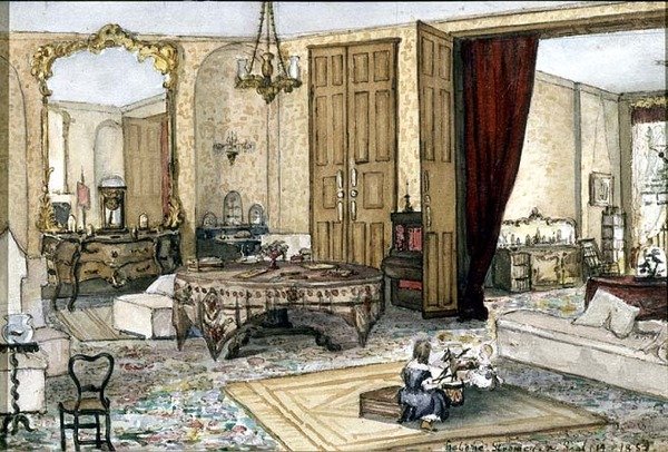 Çizim Odası İç by Heloine Stromeyer