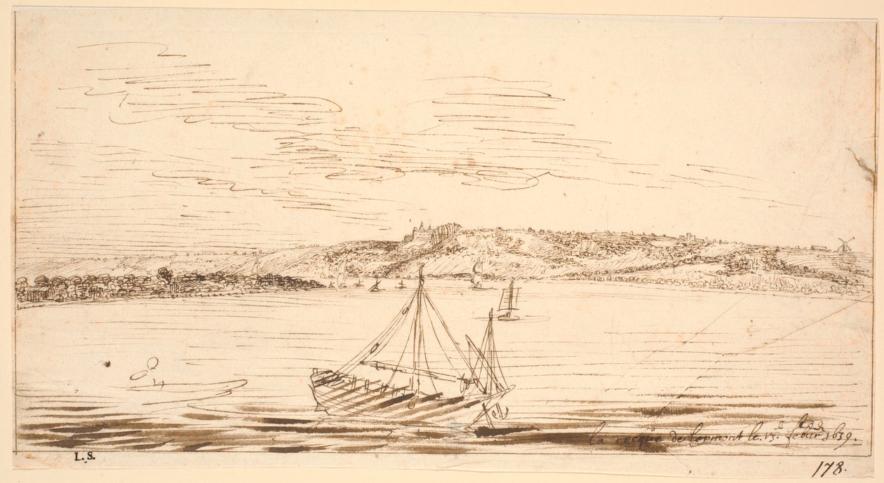 Garonne nehrinden görülen Lormont, Bordeaux