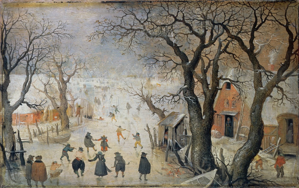 Kış Manzarası, c.1610 by Hendrick Avercamp