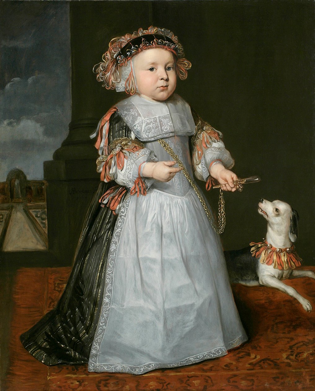 Köpekli genç bir çocuk, 1667 by Hendrick Berckman