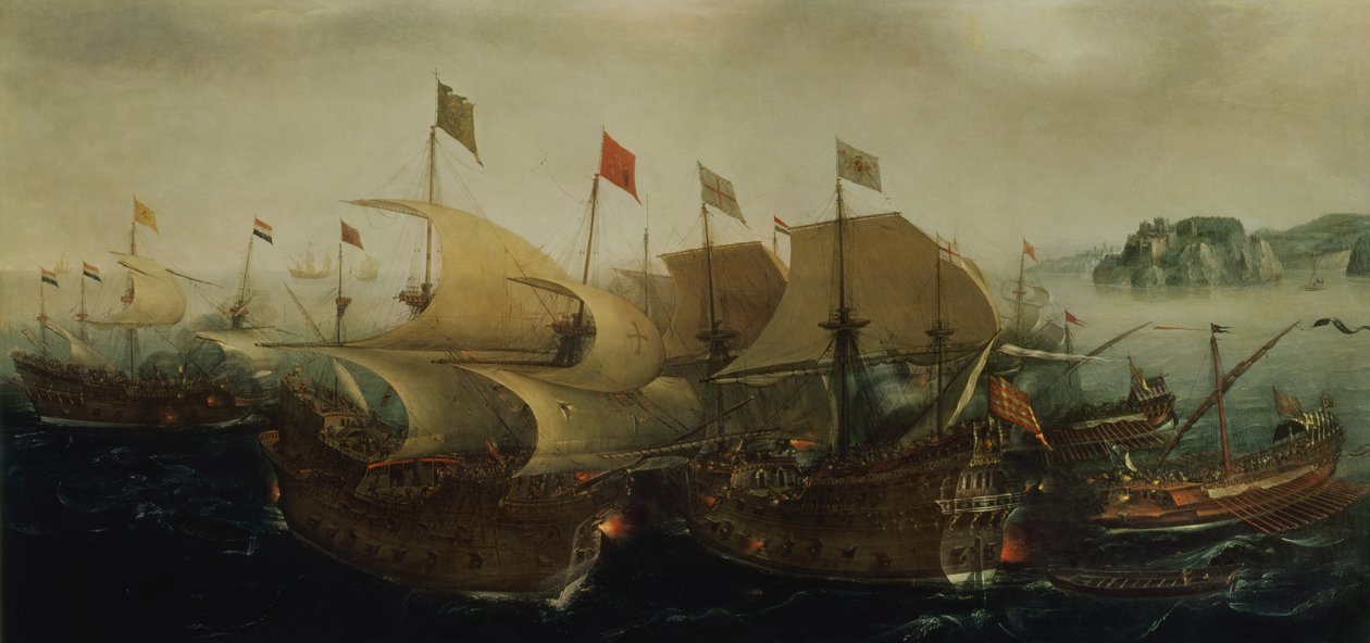 Bir Deniz Hareketi, muhtemelen Cadiz Savaşı, 1596 by Hendrick Cornelisz. Vroom