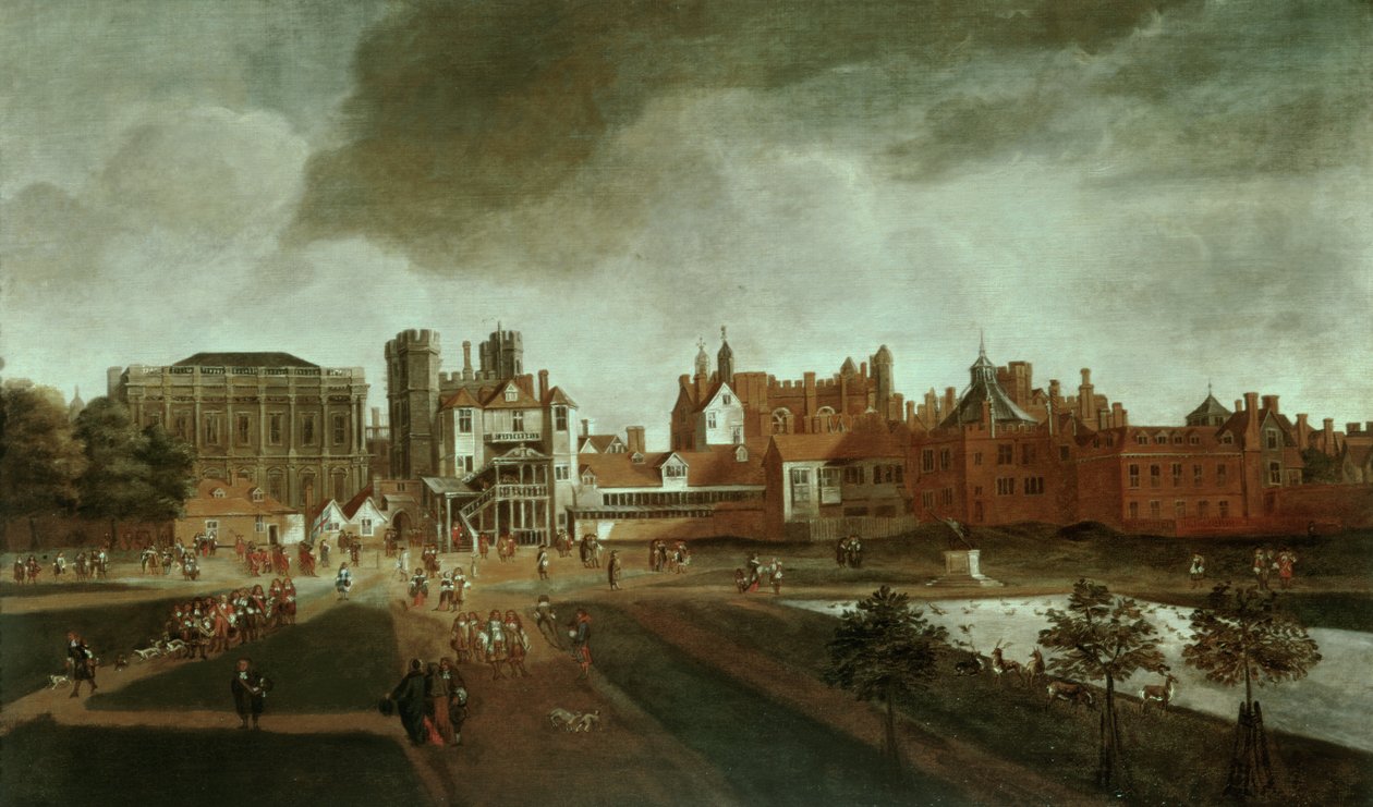 Whitehall Sarayı ve St. James Parkı by Hendrick Danckerts