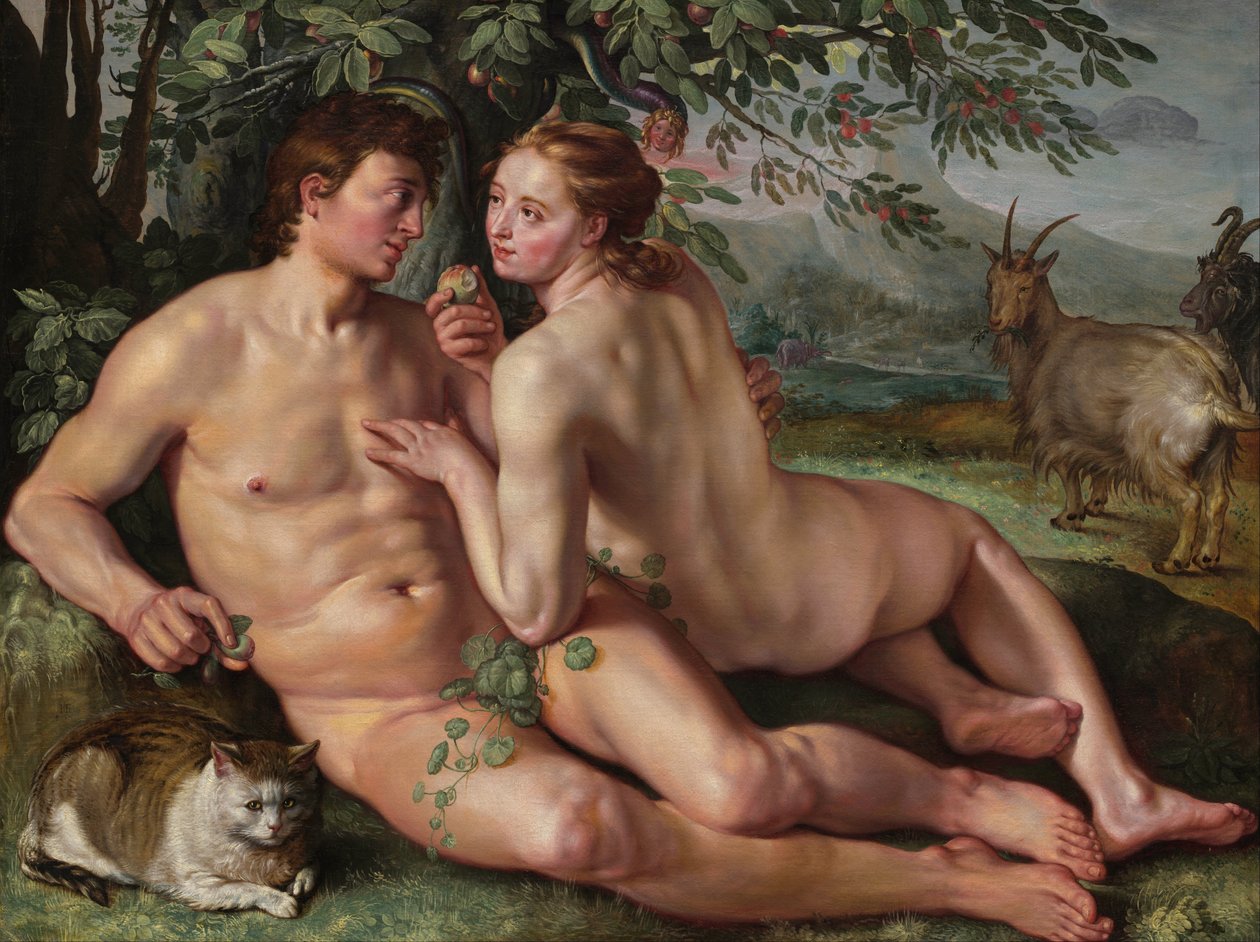 İnsanın Düşüşü by Hendrik Goltzius