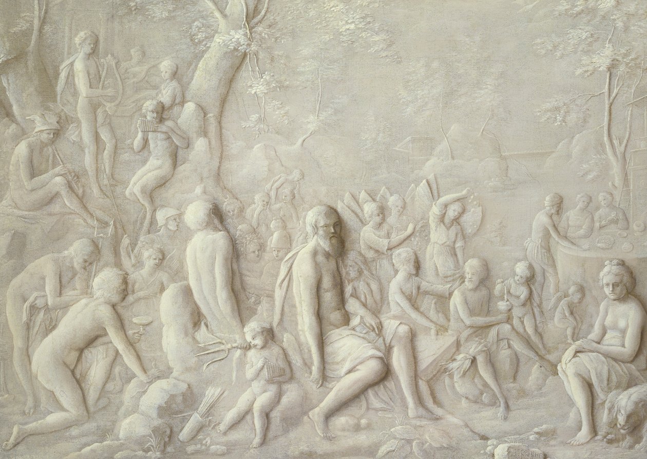 Bir Bacchanal Sahnesi by Hendrick Kellner