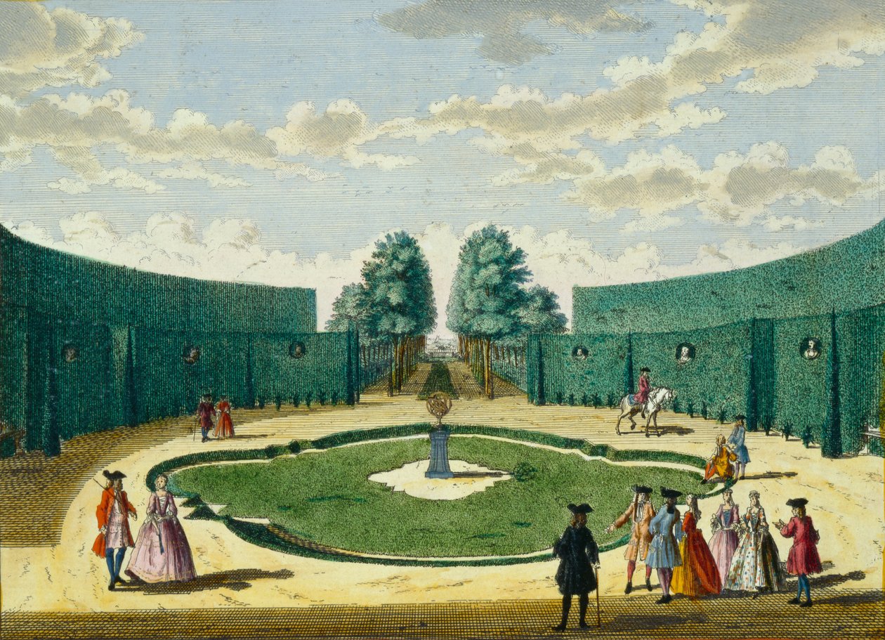 Bir Bahçe için Tasarım, c.1700 by Hendrick de and Brouerius Van Nidek, Mattheus Leth