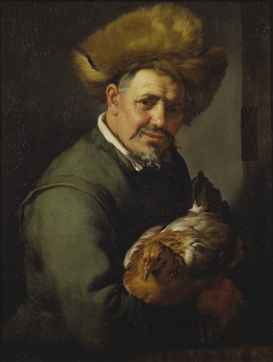 Tavuklu Yaşlı Adam, 1630 by Hendrick Bloemaert