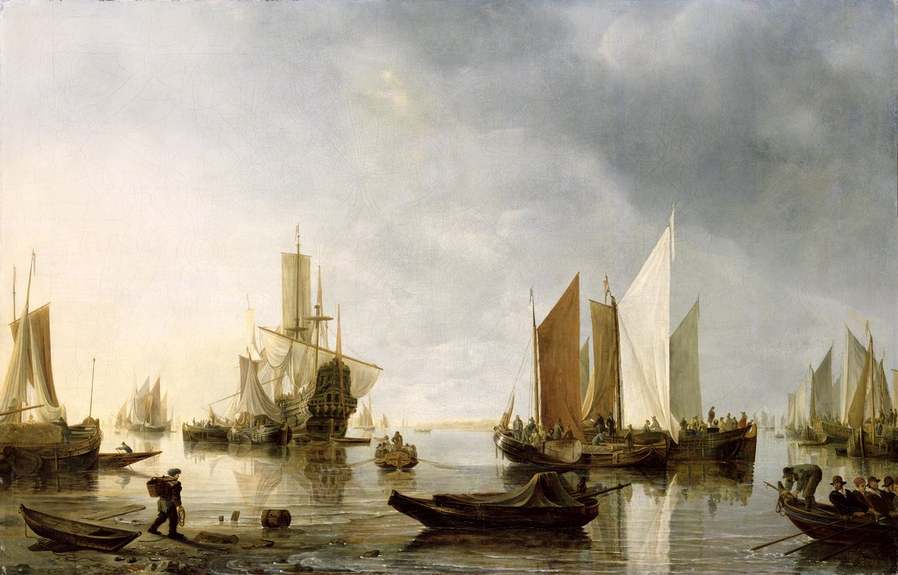 Demirli Gemilerle Liman, 1655-60 by Hendrick Dubbels