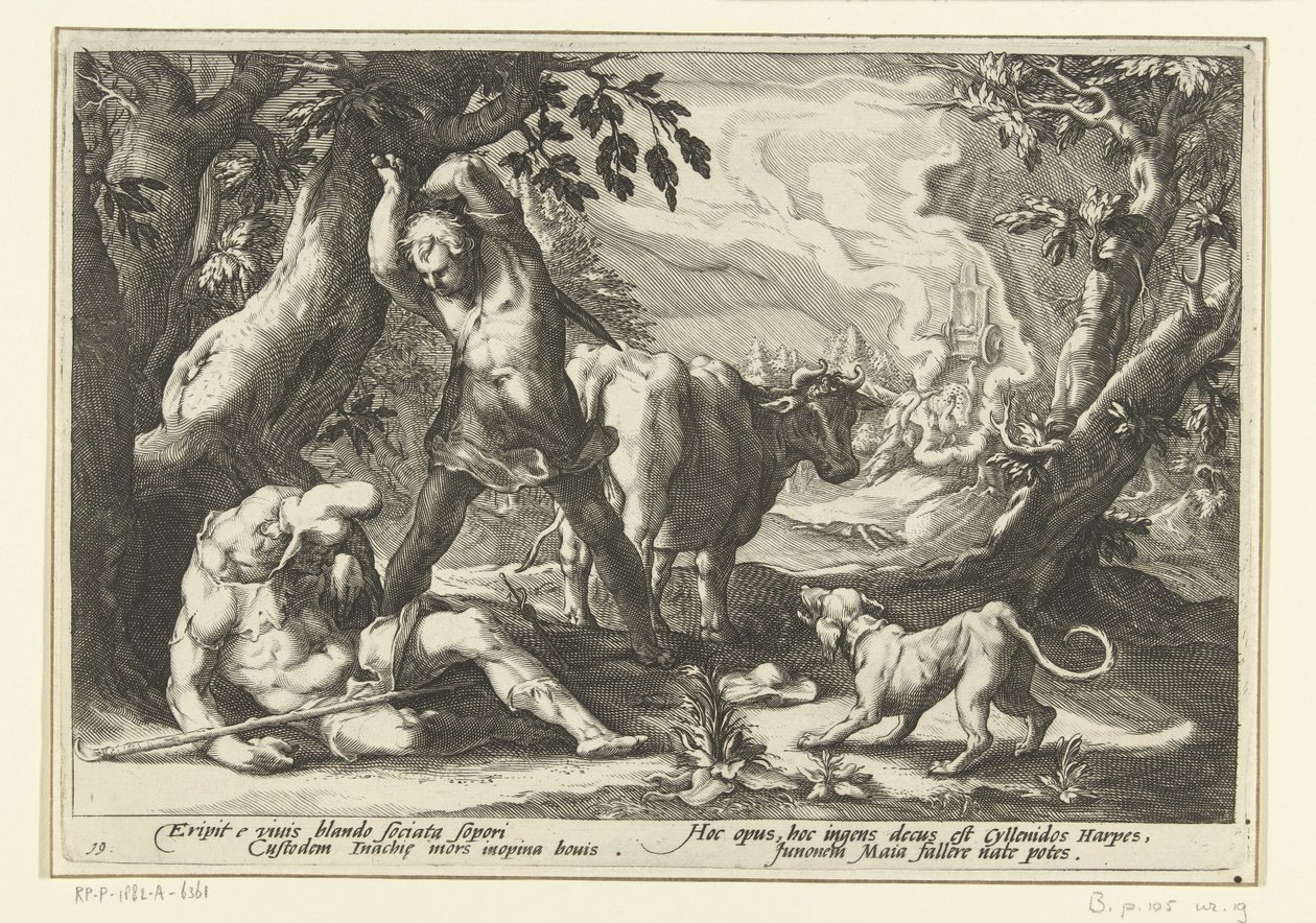 Mercurius doodt Argus Ovid