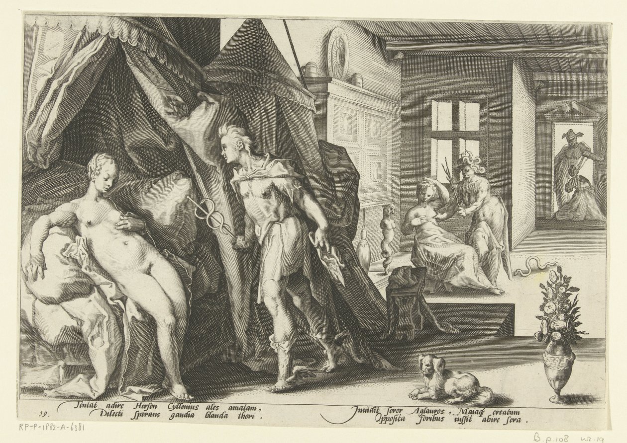 Herses kamerasında Mercurius Ovid