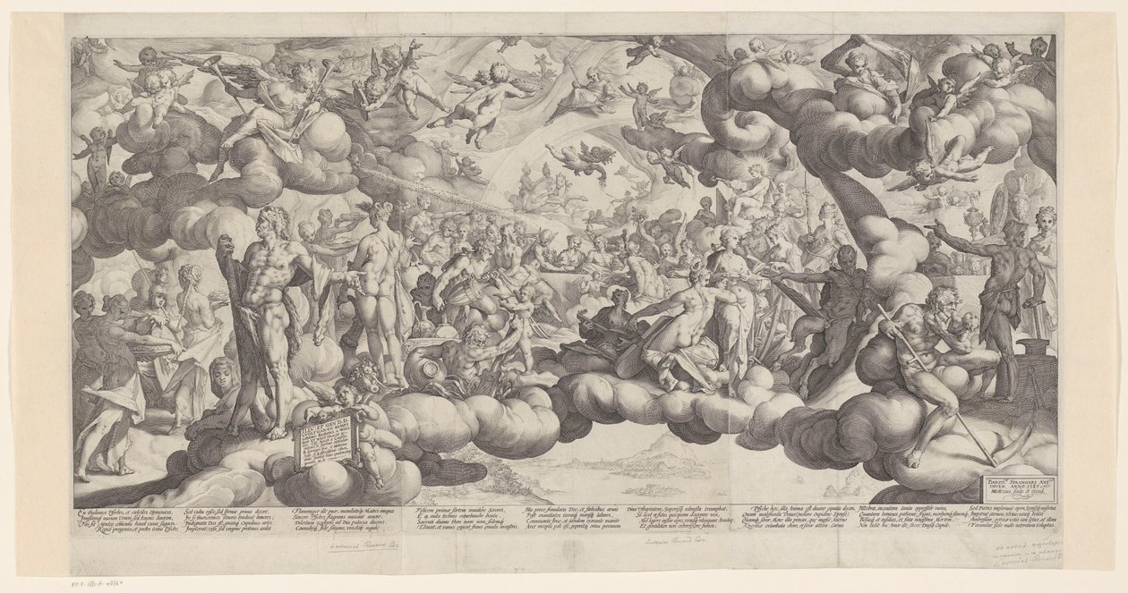 Aşk Tanrısı ve Ruhun Düğünü by Hendrick Goltzius