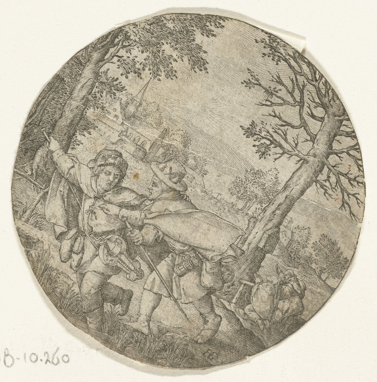 Kör körü yönetir by Hendrick Goltzius