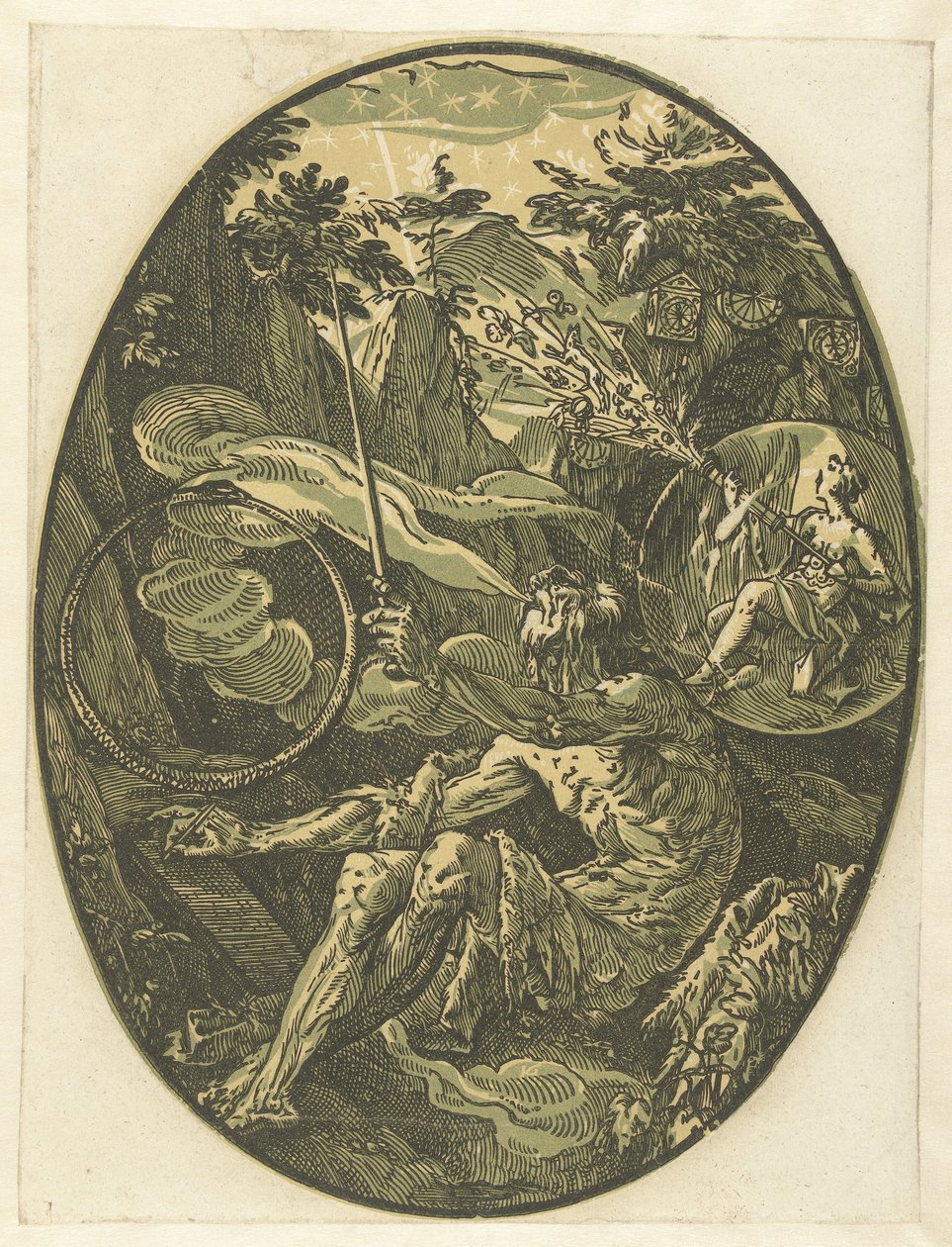 Sonsuzluk Mağarasında Demogorgon Tanrılar ve Tanrıçalar (dizi adı) by Hendrick Goltzius