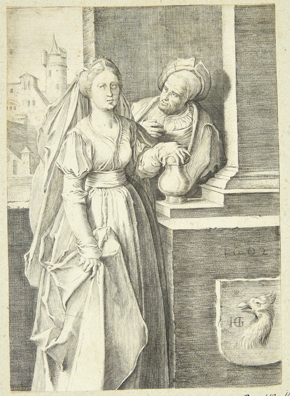 Garip çift by Hendrick Goltzius