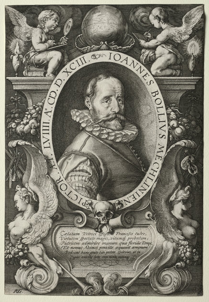 Hans Bol by Hendrick Goltzius