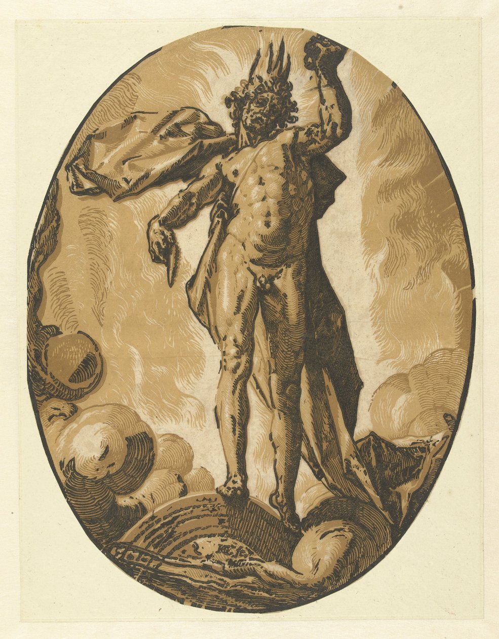 Helios (Ölüm) Tanrılar ve Tanrıçalar (dizi adı) by Hendrick Goltzius
