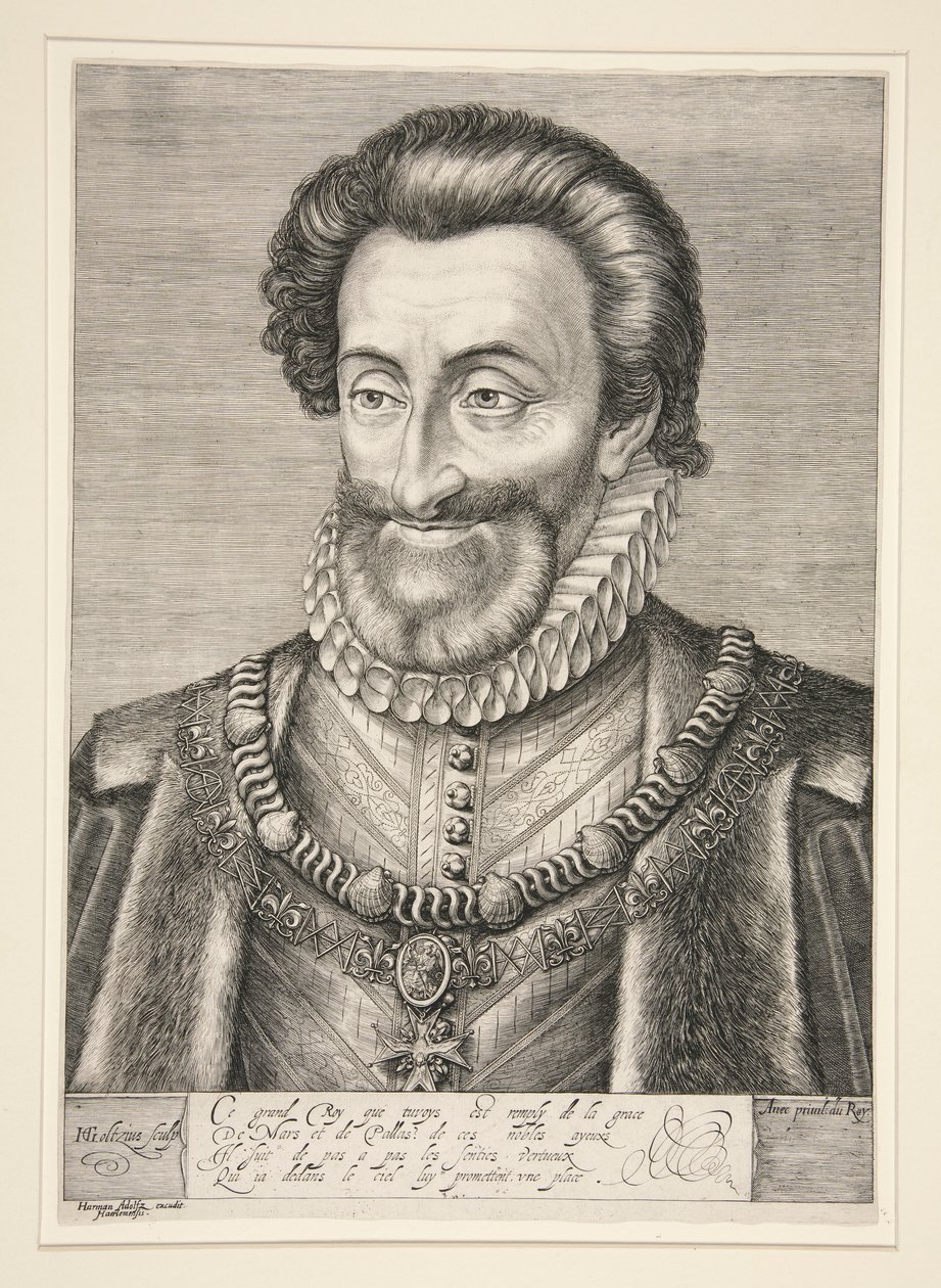 Henry IV, Fransa ve Navarre kralı by Hendrick Goltzius