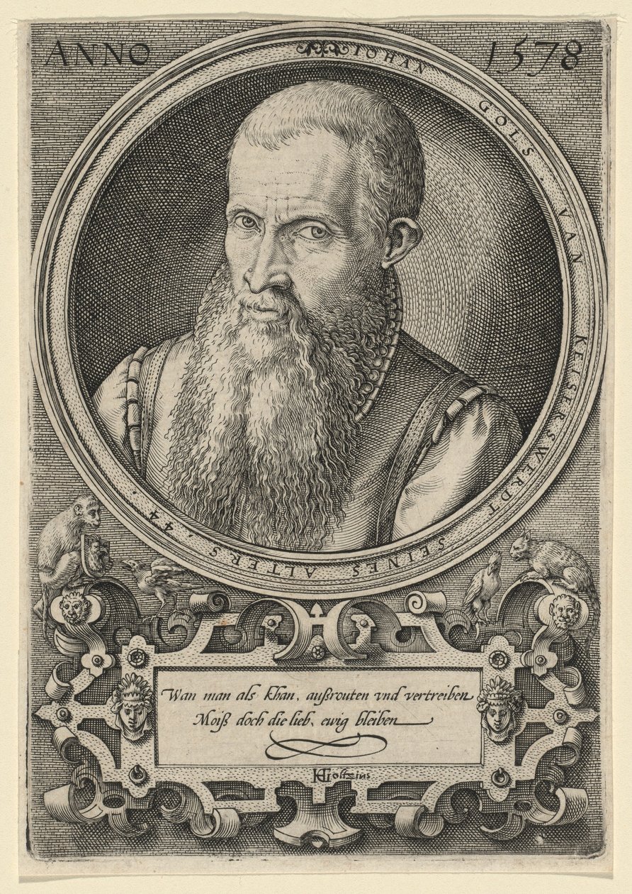 Johan Gos [Sanatçının Babası] by Hendrick Goltzius