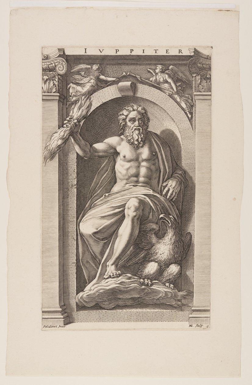 Jüpiter, Sekiz Pagan Tanrısından by Hendrick Goltzius