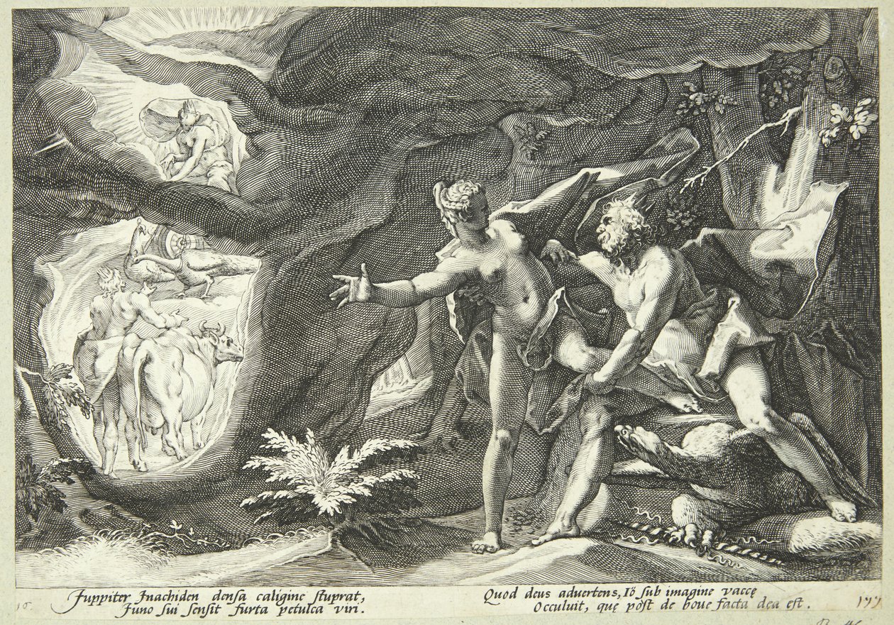 Jüpiter ve İo by Hendrick Goltzius