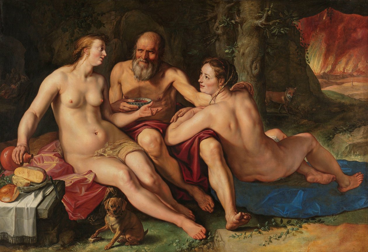 Lût ve Kızları Loth ve Kızları by Hendrick Goltzius