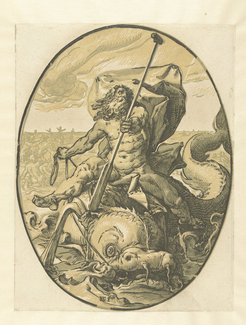 okyanus Tanrılar ve Tanrıçalar (dizi adı) by Hendrick Goltzius