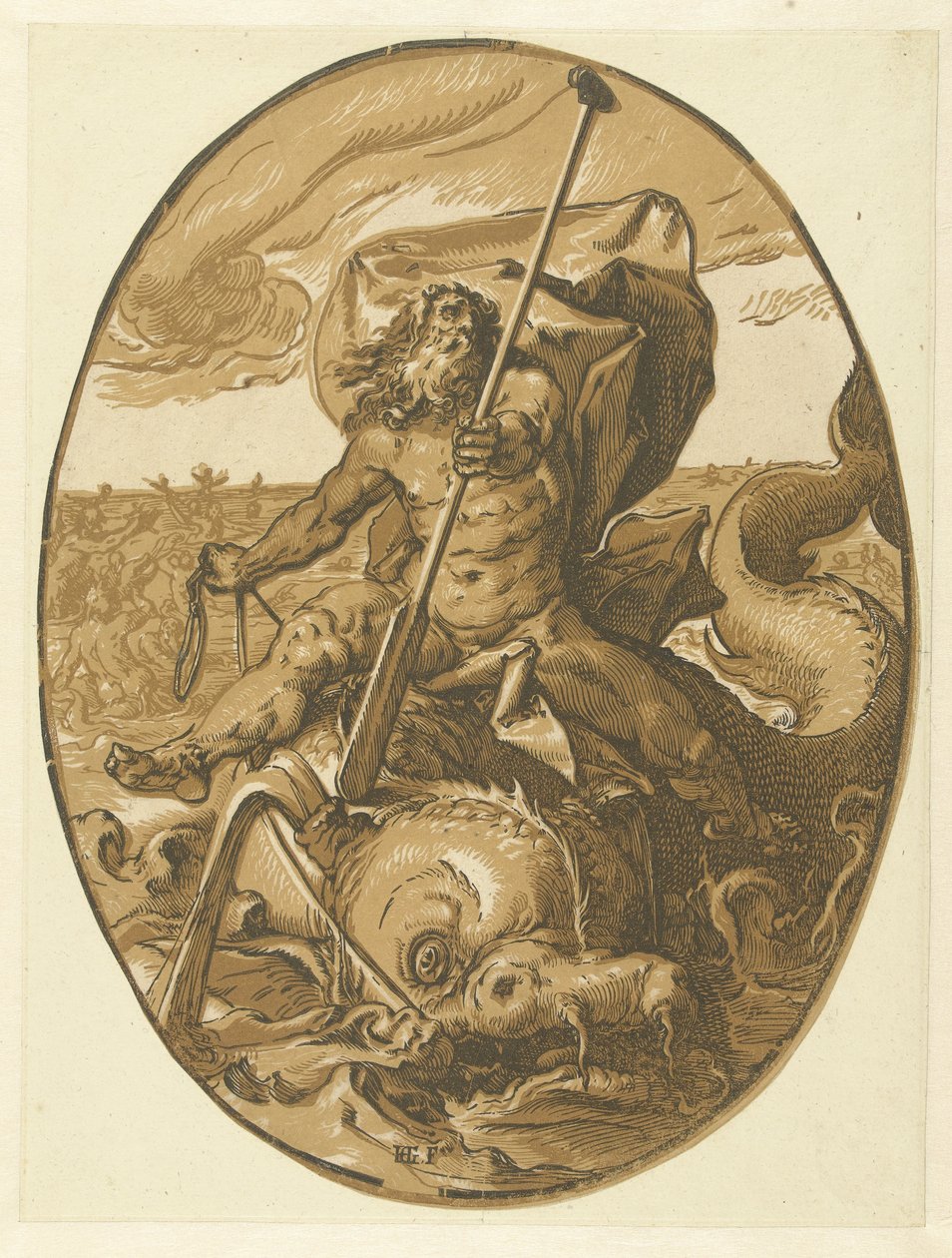 okyanus Tanrılar ve Tanrıçalar (dizi adı) by Hendrick Goltzius