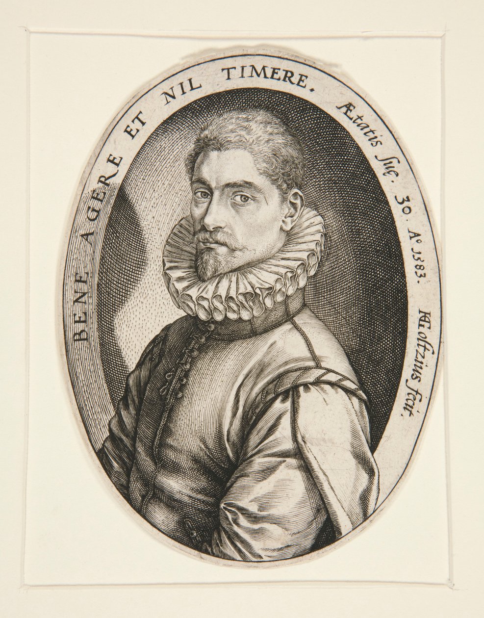 Hieronymous Scholiers Portresi by Hendrick Goltzius