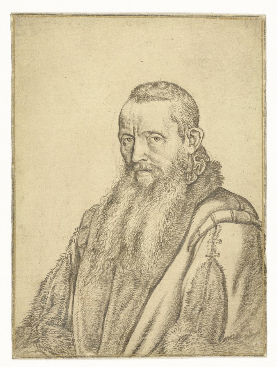 Bir ilahiyatçının portresi by Hendrick Goltzius
