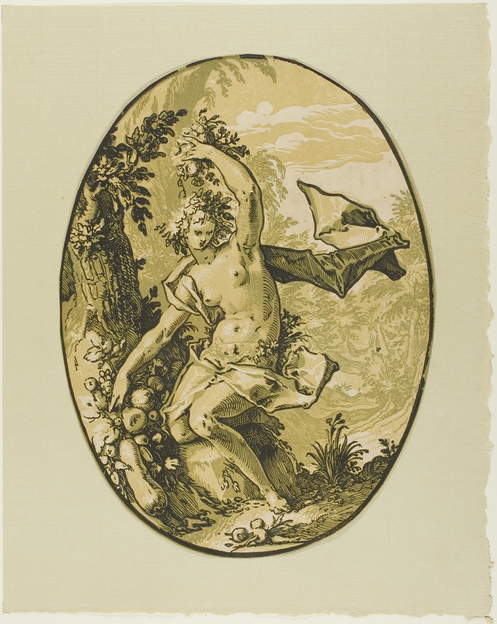 Proserpine, Demogorgon ve Dieties'ten beşinci plaka by Hendrick Goltzius