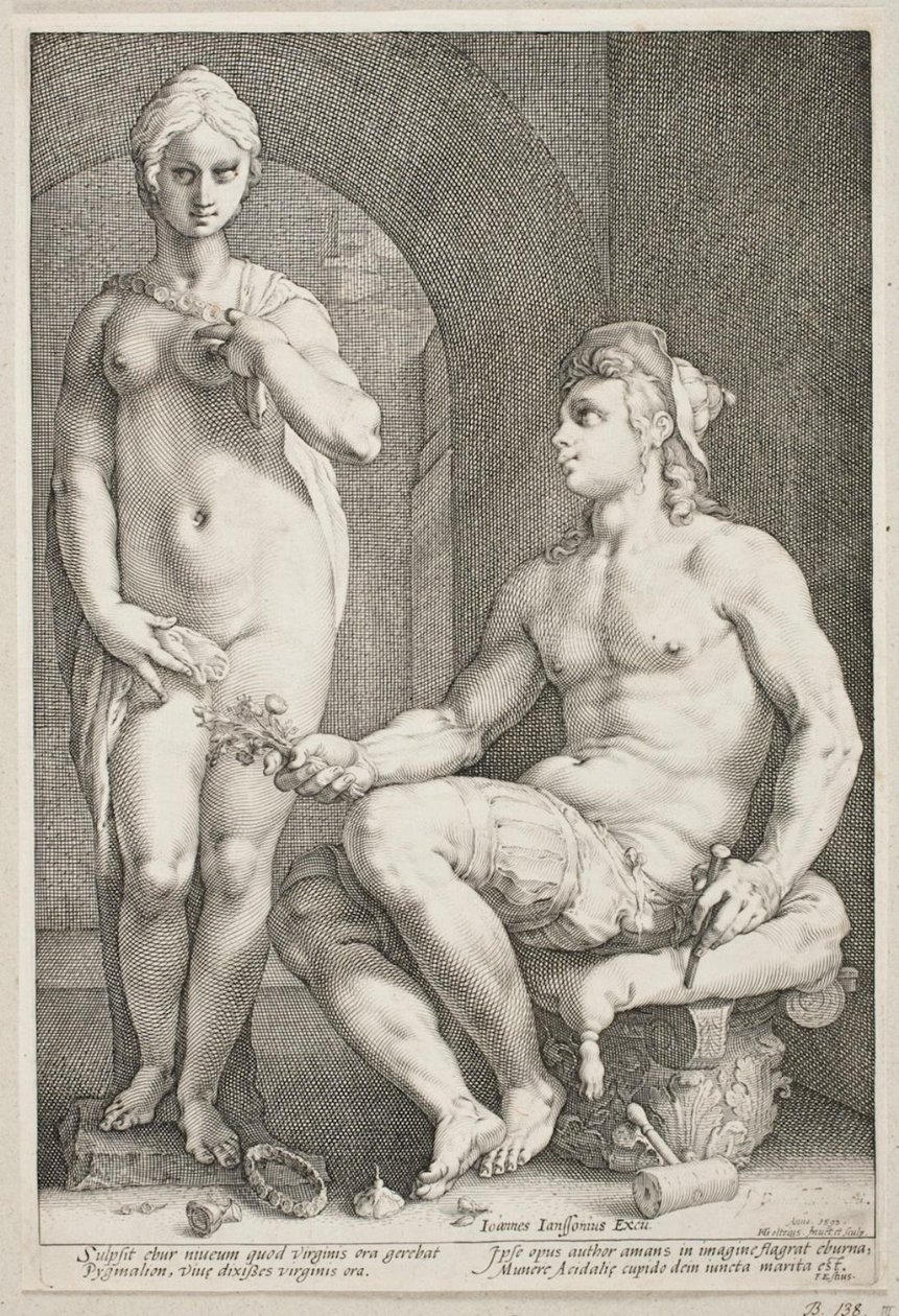 Pigmalion ve Galatea by Hendrick Goltzius