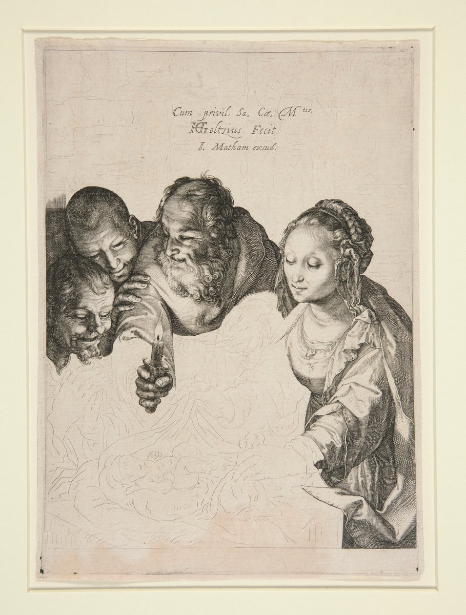 Çobanların hayranlığı by Hendrick Goltzius