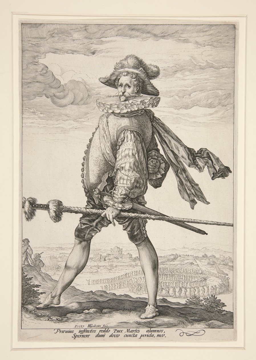 Piyade Kaptanı by Hendrick Goltzius