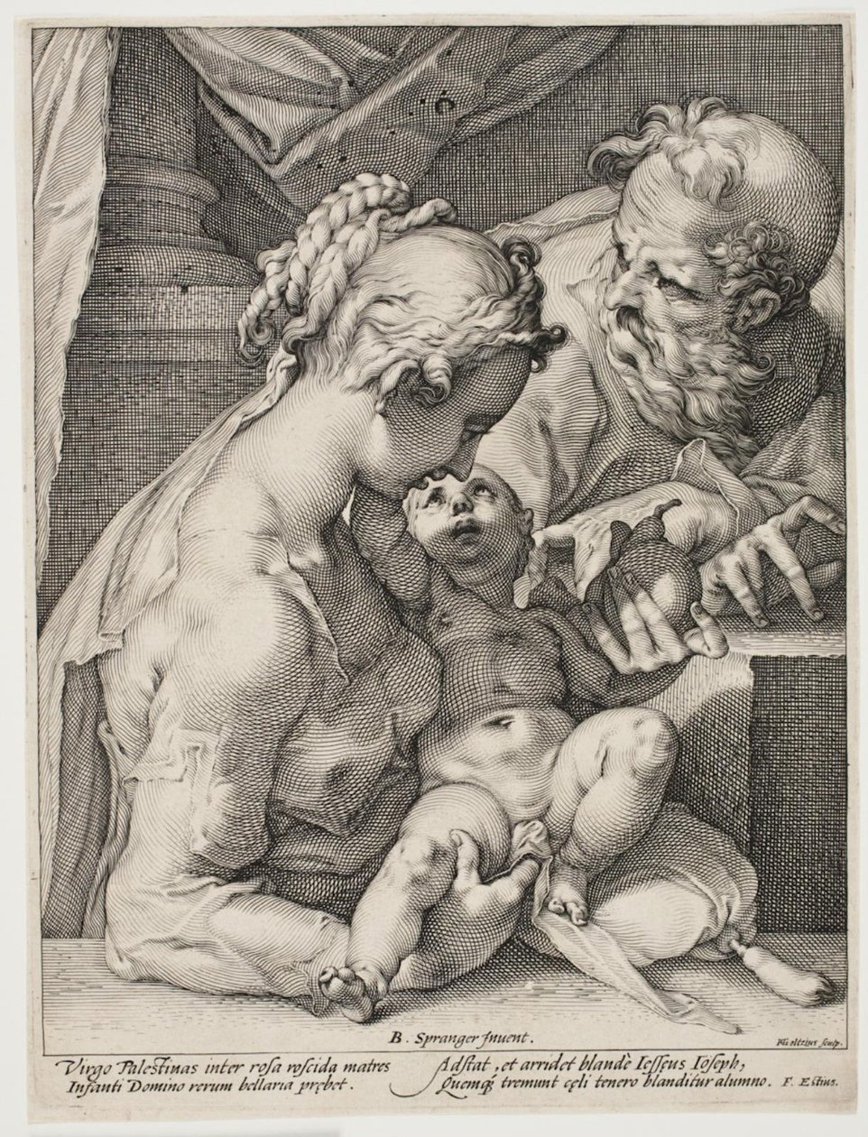 Kutsal Aile by Hendrick Goltzius