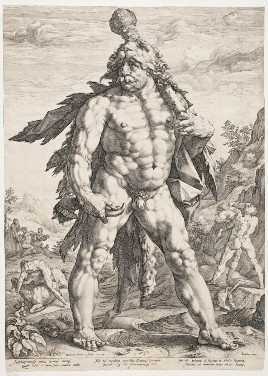 Büyük Herkül by Hendrick Goltzius