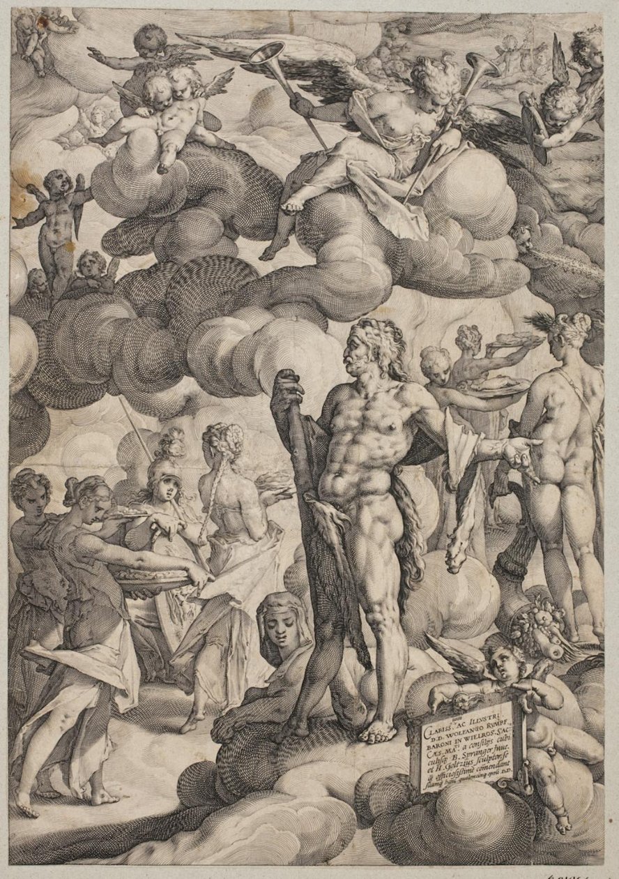 Aşk Tanrısı ve Ruhun Düğünü by Hendrick Goltzius