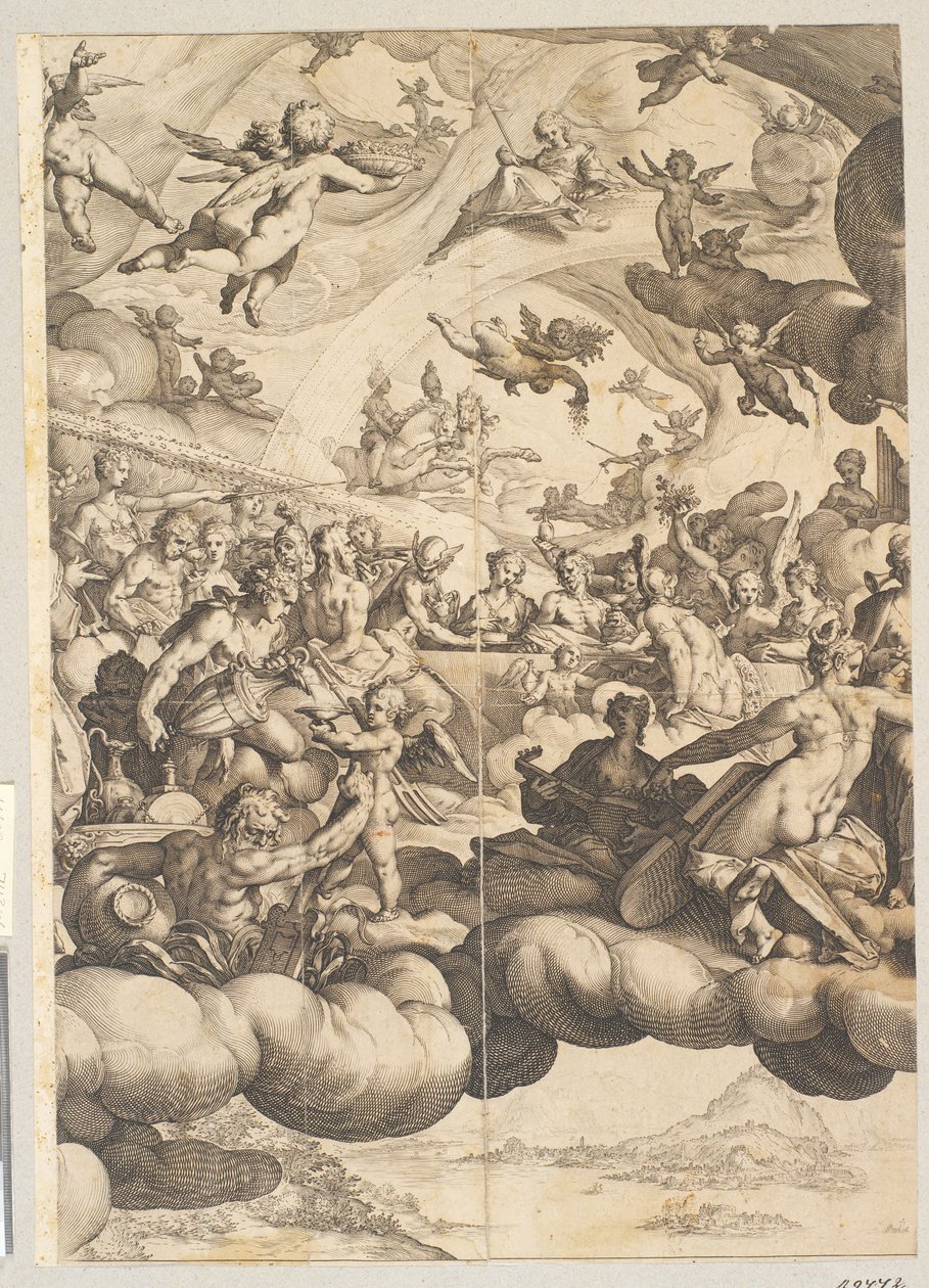 Aşk Tanrısı ve Ruhun Düğünü by Hendrick Goltzius