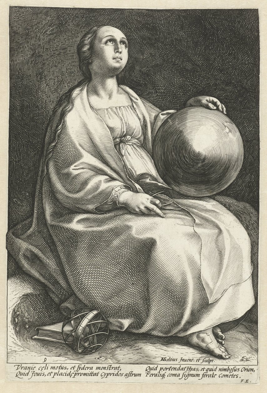 Uranya Dokuz Muses (dizi adı) by Hendrick Goltzius