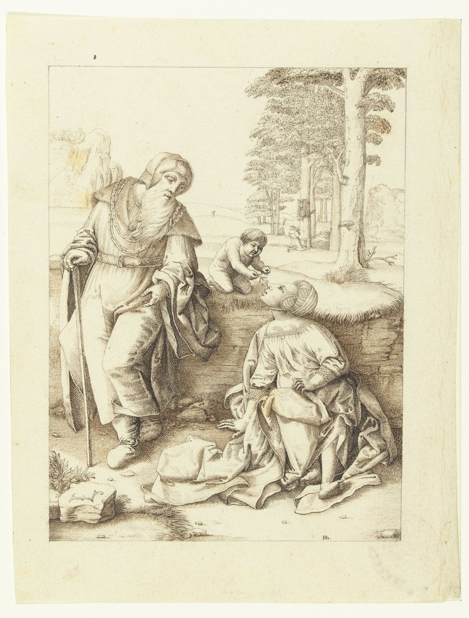 Kutsal Aile by Hendrick Hondius (I)