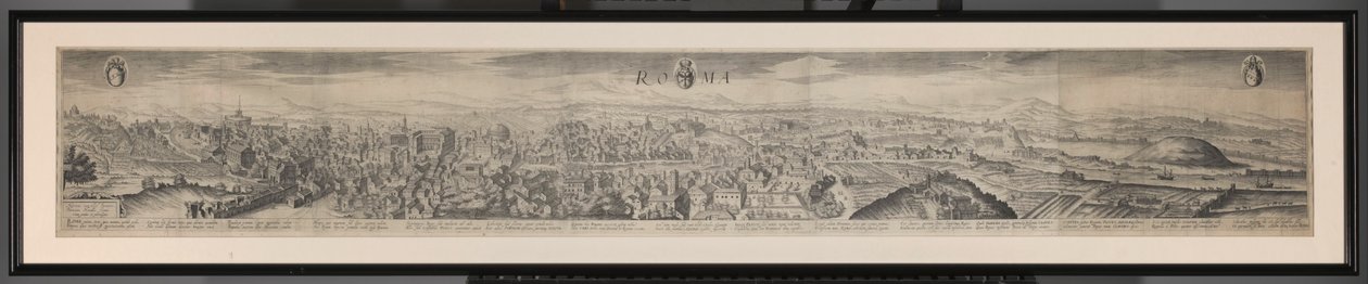 Panorama van Roma Roma (nesne üzerindeki başlık) by Hendrick Hondius (I)