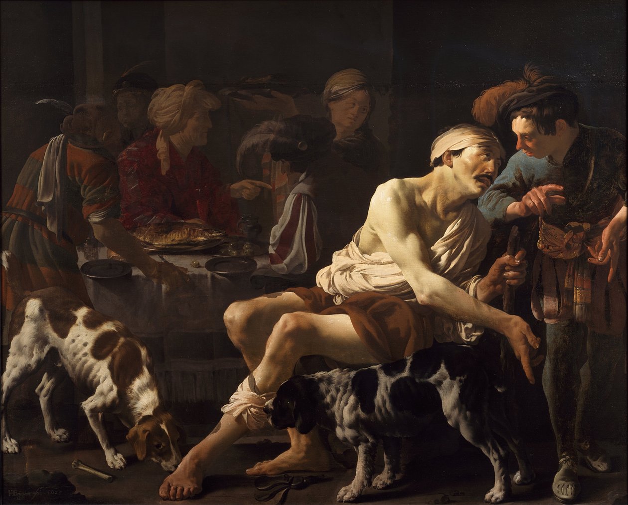 Zengin Adam ve Fakir Lazarus, 1625 by Hendrick Jansz Terbrugghen
