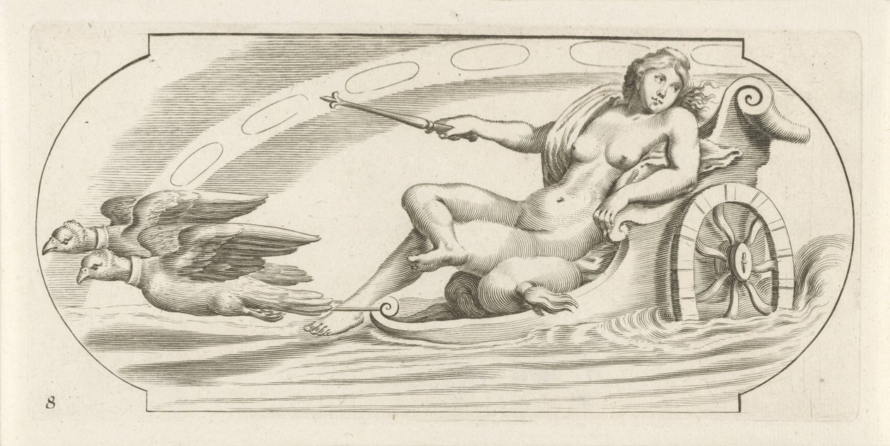Aurora, Deniz Tanrıları ve Tanrıçalarından Nouveau Livre des Dieux et Deeßes De la Marine Bouckje'de (dizi adı) by Hendrick de Keyser (I)