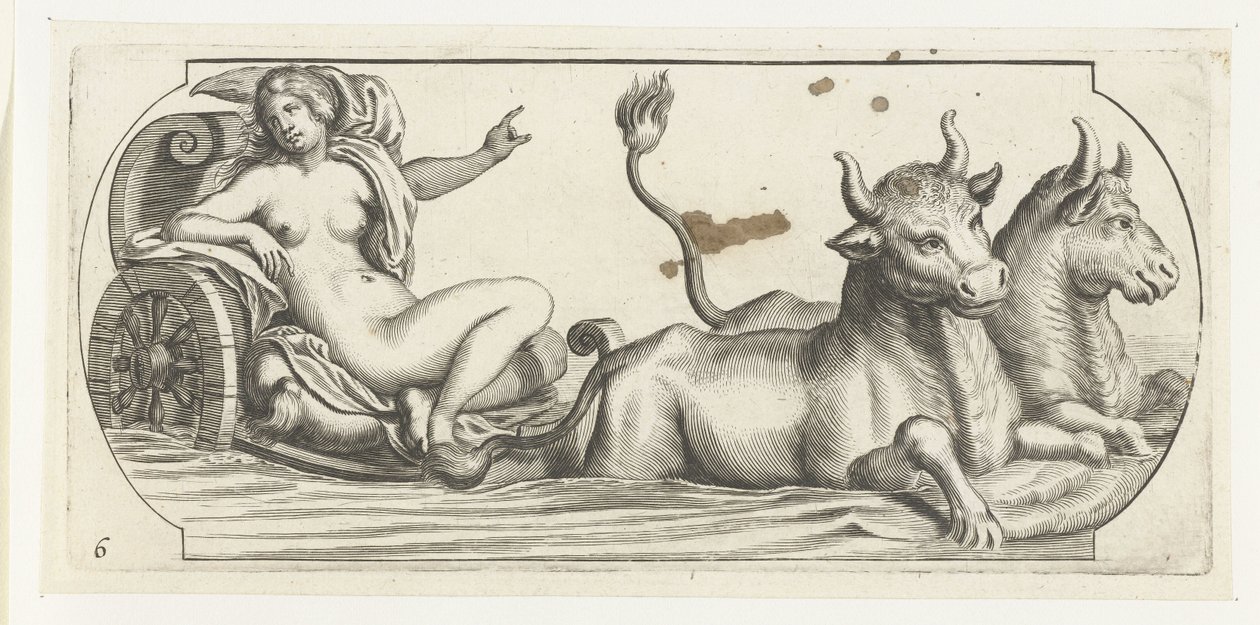 Avrupa bir arabada Nouveau Livre des Dieux et Deeßes De la Marine Bouckje Deniz Tanrıları ve Tanrıçaları (dizi başlığı) by Hendrick de Keyser (I)