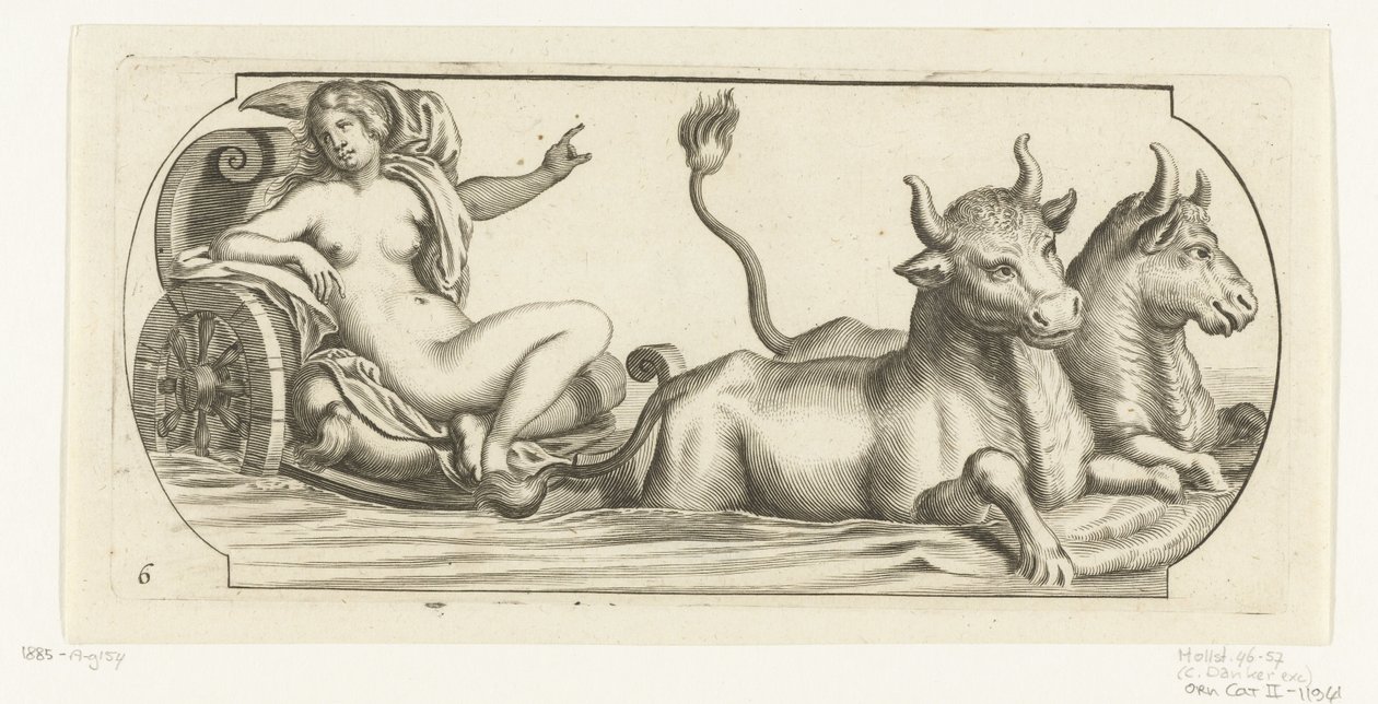 Avrupa bir arabada Nouveau Livre des Dieux et Deeßes De la Marine Bouckje Deniz Tanrıları ve Tanrıçaları (dizi başlığı) by Hendrick de Keyser (I)