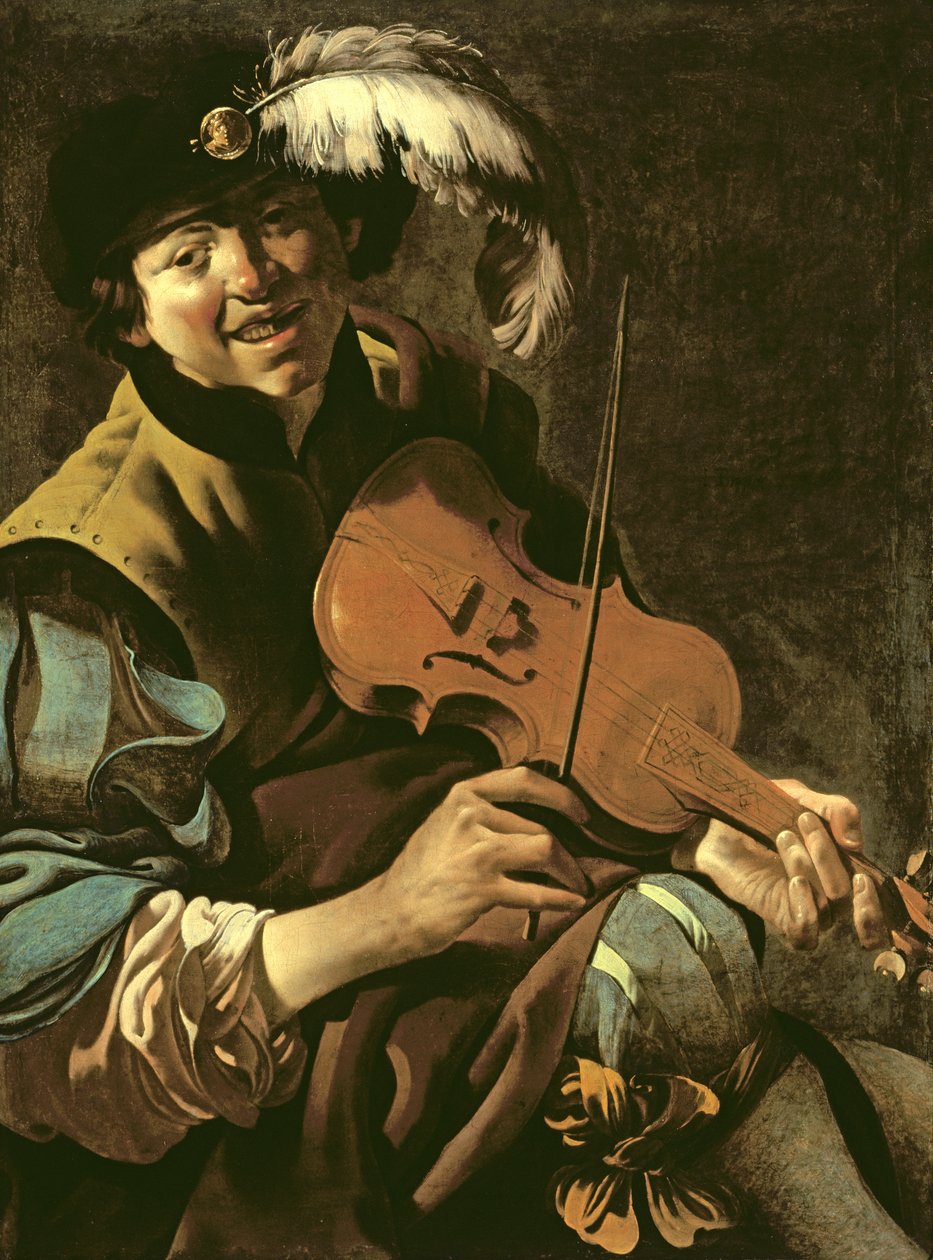 Bir Çocuk Kemancı, 1626 by Hendrick ter Brugghen