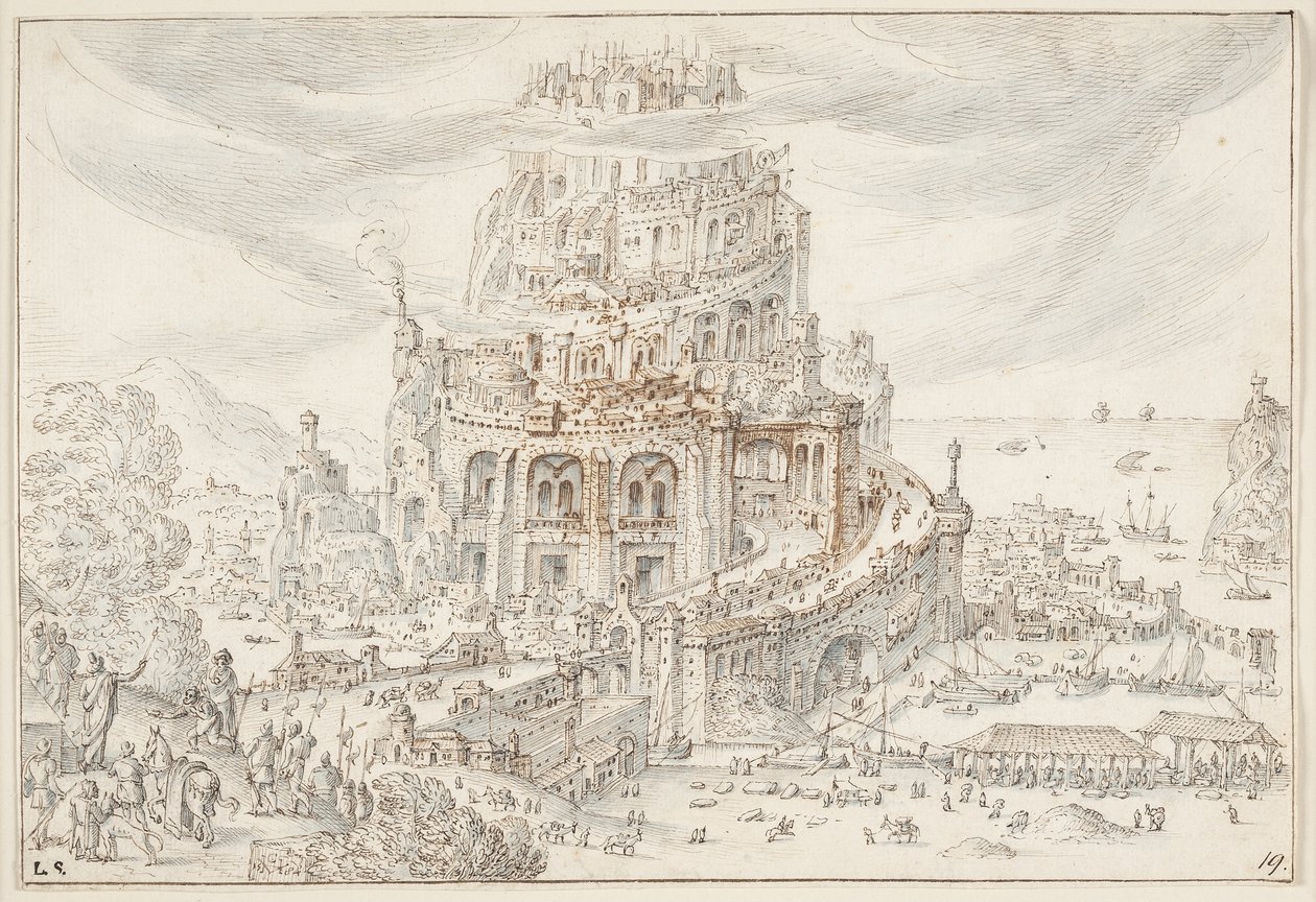 Babil Kulesi by Hendrick van Cleve III