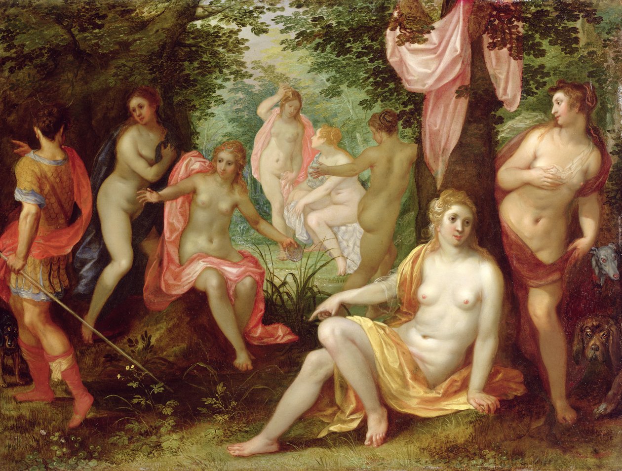 Diana ve Acteon, 1608 (bakır üzerine yağlı boya) by Hendrick van and Brueghel Balen