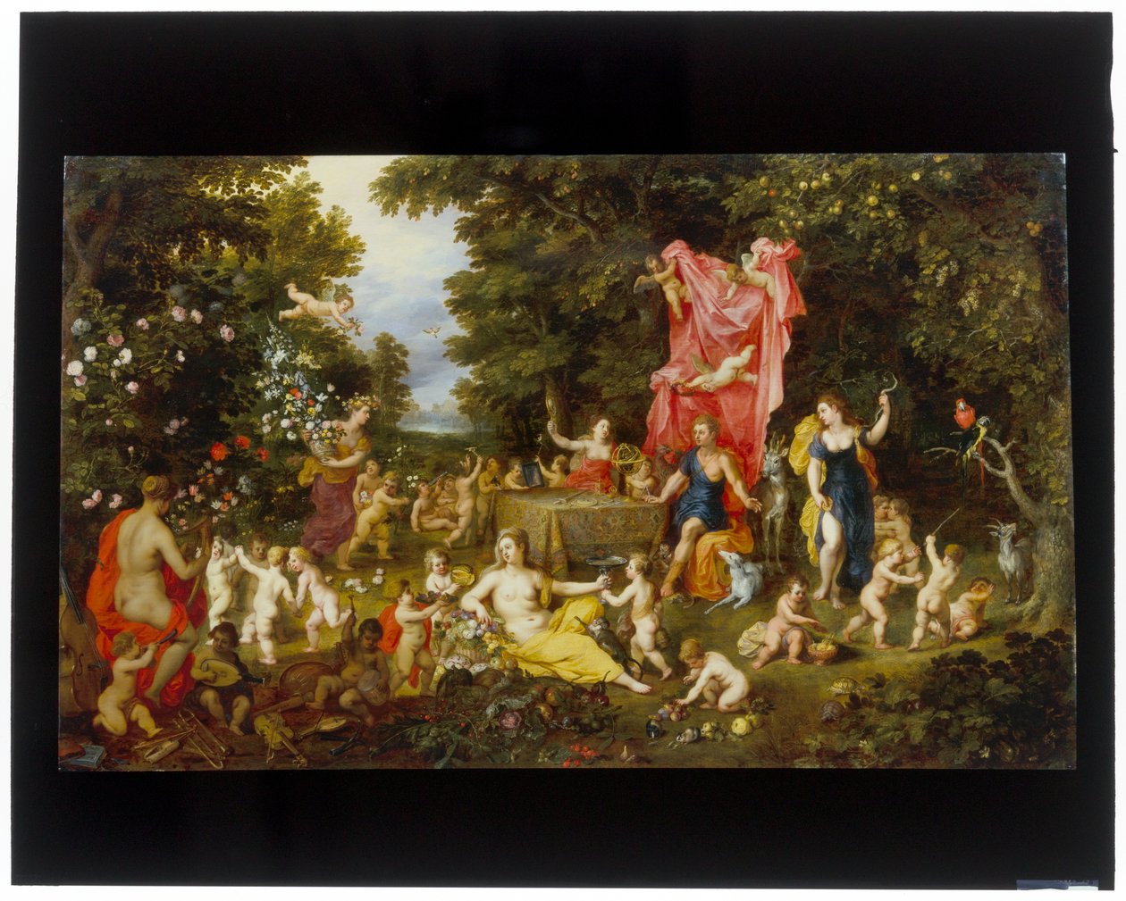 Beş Duyunun Bir Alegorisi by Hendrick van and Brueghel Jan (1568 1625) Balen