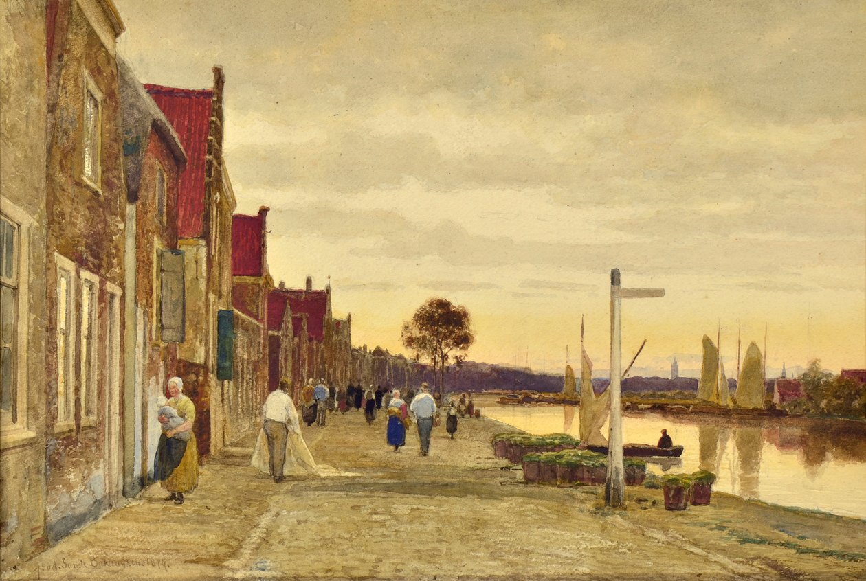 Hollanda Manzarası by Hendrick van de Sande Bakhuyzen