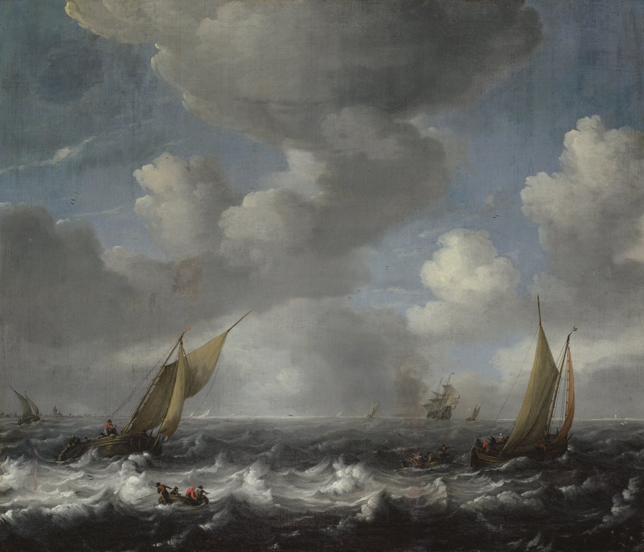 Deniz manzarası by Hendrick van de Sande Bakhuyzen
